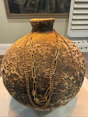 Anthropology Gold Multi-Chain Layering Necklace